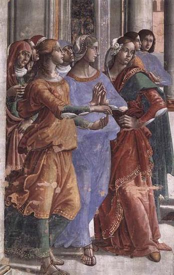 GHIRLANDAIO, Domenico Detail of Presentation of the Virgin at the Temple oil painting image